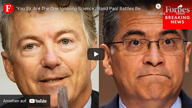 ‘You Sir, Are The One Ignoring Science’: Rand Paul Battles Becerra Over COVID-19 Rules