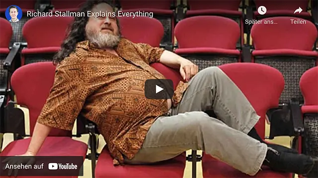 Richard Stallman Explains Everything