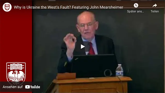 Why is Ukraine the West’s Fault? Featuring John Mearsheimer