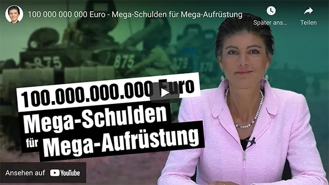100 000 000 000 Euro – Mega-Schulden für Mega-Aufrüstung