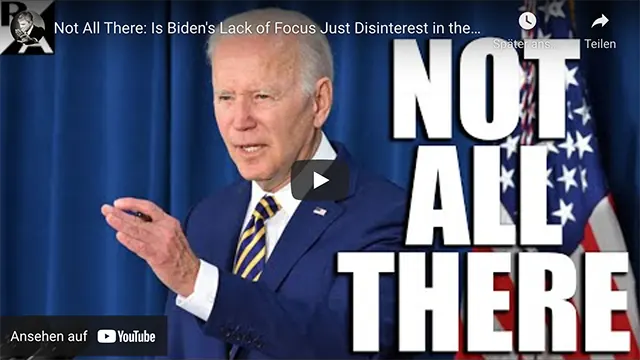 Not All There: Is Biden’s Lack of Focus Just Disinterest in the Job or Something Much Worse?