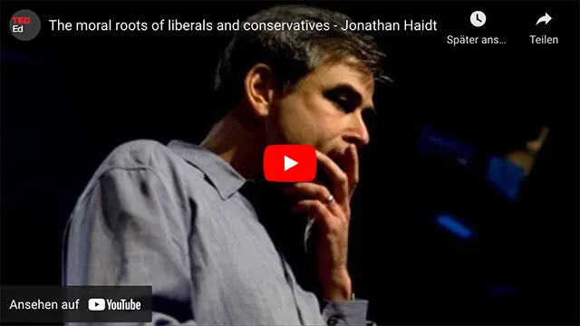 The moral roots of liberals and conservatives – Jonathan Haidt