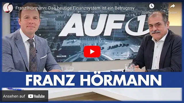 Franz Hörmann: Das heutige Finanzsystem ist ein Betrugssystem